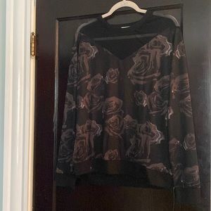 Lularoe Lizzy mesh long sleeve sweater top